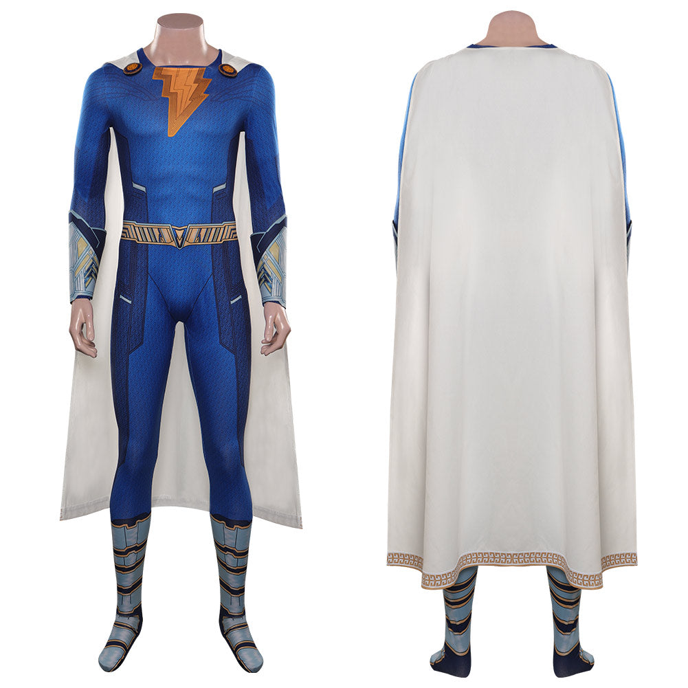 Shazam! Fury of the Gods- Freddy Cosplay Costume Jumpsuit Cloak Outfit